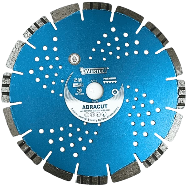 Tarcza diamentowa do świeżego betonu ABRACUT 230x10x22,23 WERTEC