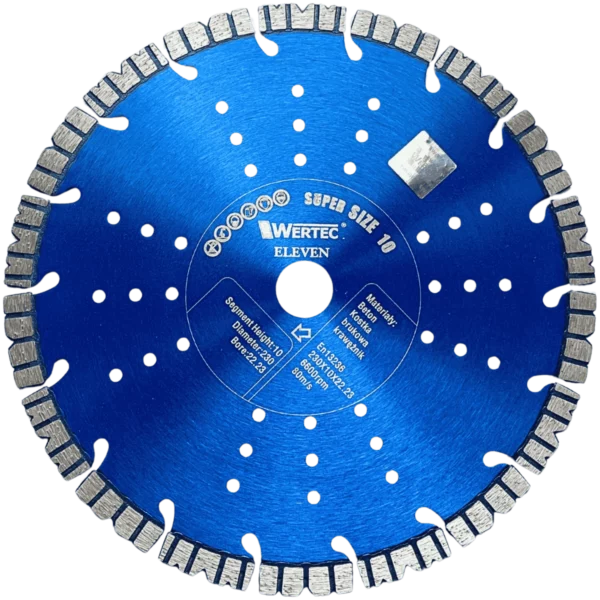 Tarcza diamentowa do betonu i kostki brukowej 230mm ELEVEN WERTEC