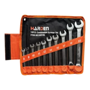 Zestaw kluczy płasko oczkowych 10szt 8-22mm HARDEN