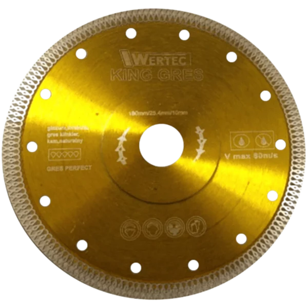 Tarcza diamentowa do gresu X-turbo KING GRES 180 x 25,4 mm WERTEC