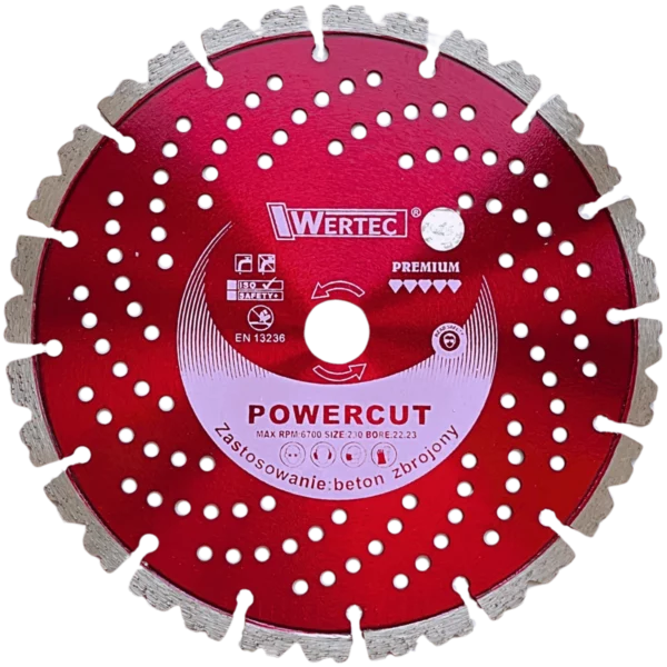 Tarcza Diamentowa POWERCUT 230x12x22,23 do betonu zbrojonego
