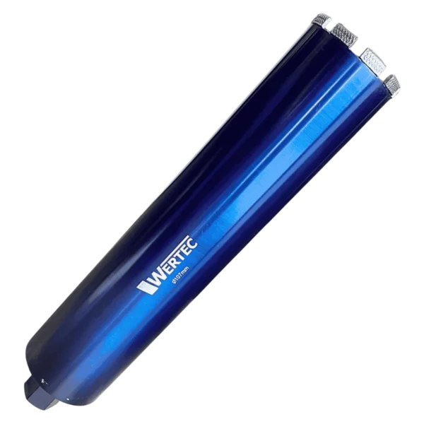 Korona wiertnicza do betonu 107×400 mm, UNC 1 1/4" WERTEC