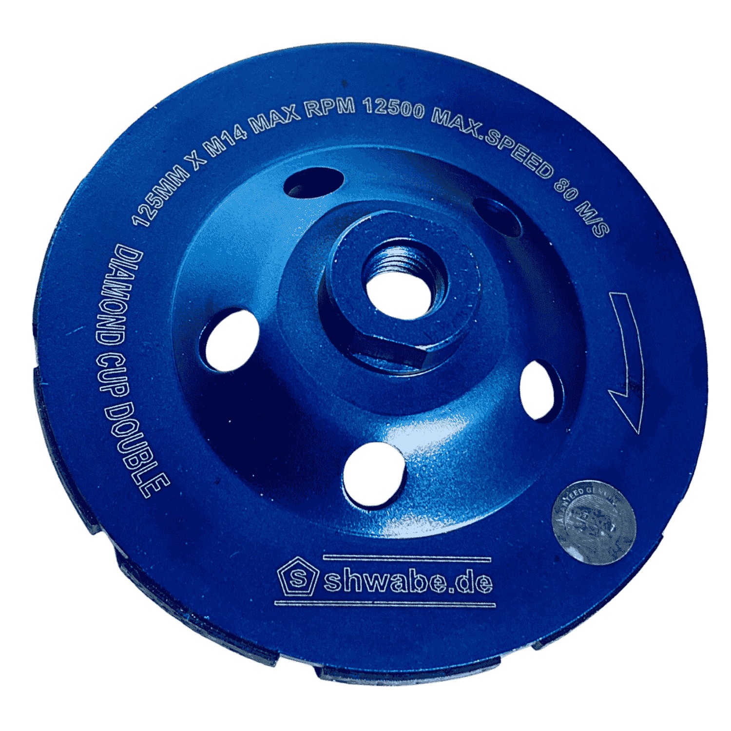 Tarcza diamentowa do szlif.125xM14 DOUBLE SHWABE - obrazek 2