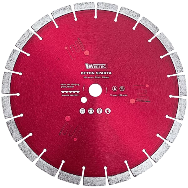 Tarcza diamentowa SPARTA 350x25,4x15mm