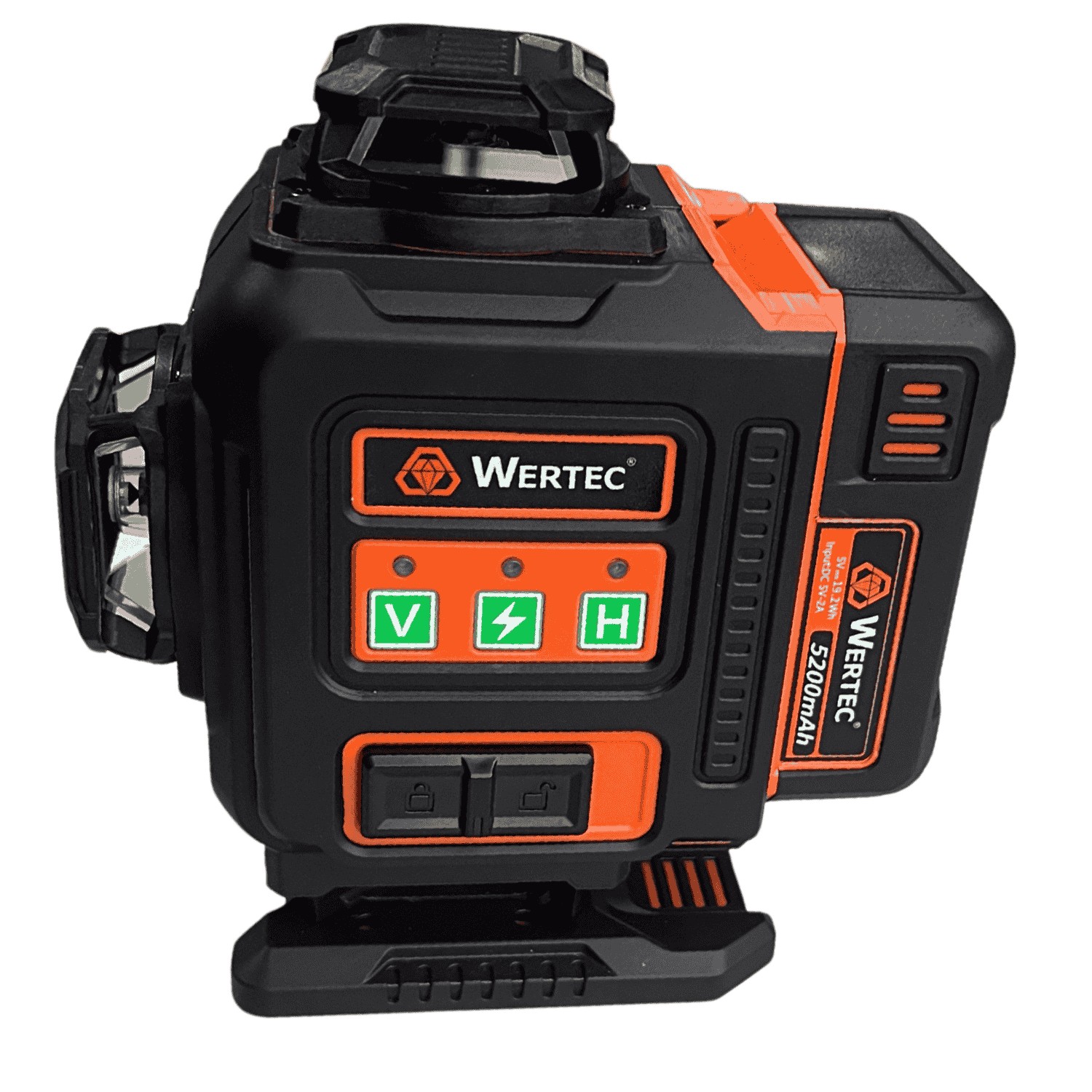 Laser poziomujący 4D 16 linii zielony WT-5899/W w walizce WERTEC - obrazek 5