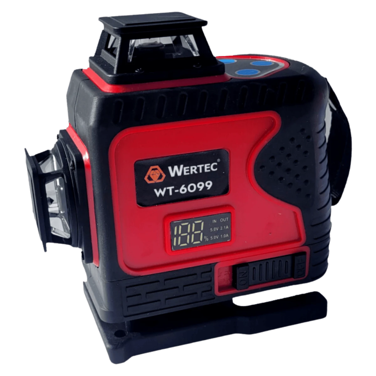 Laser poziomujący 4D 16 linii zielony WT-6099, 2 akumulatory WERTEC