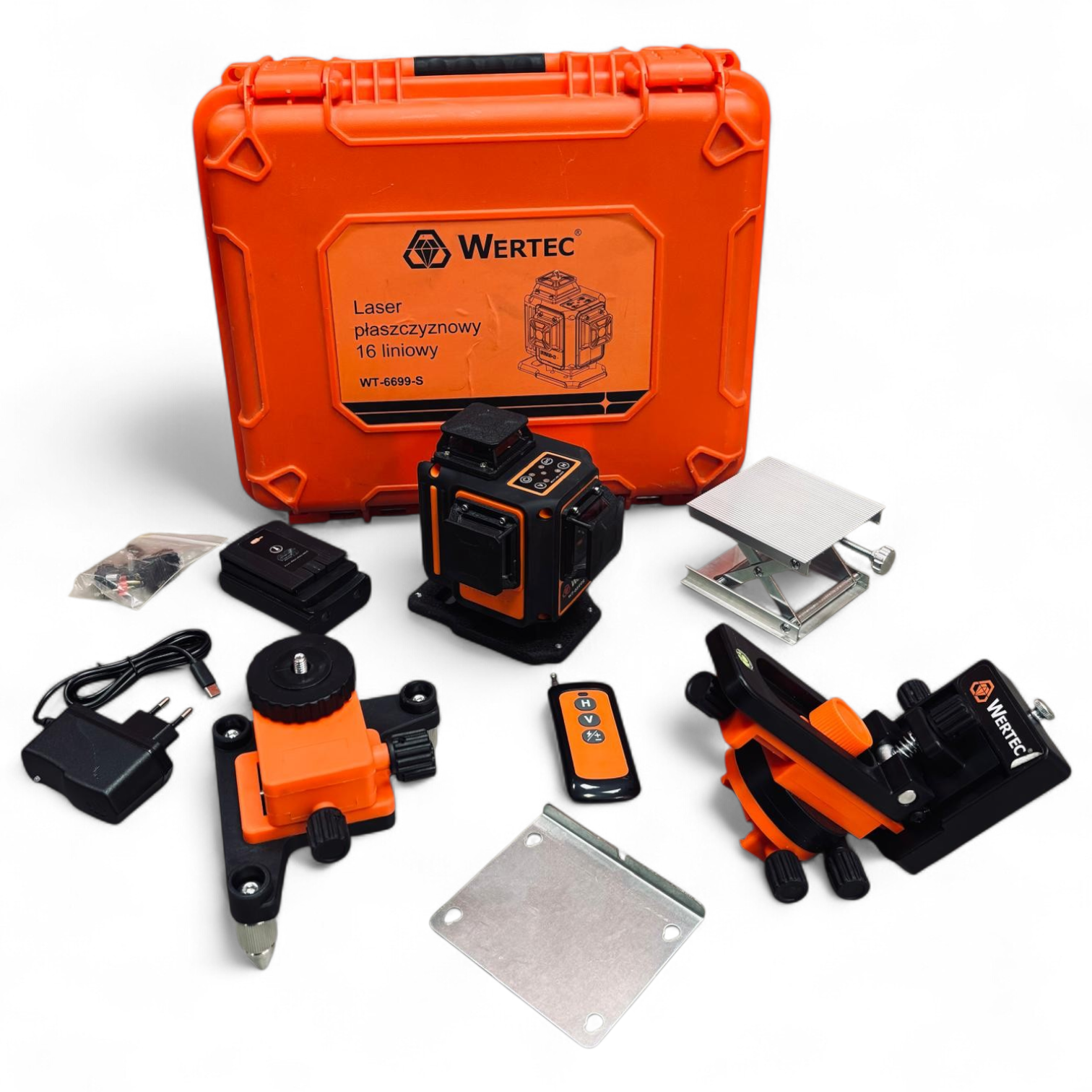 Laser poziomujący 4D 16 linii z żyroskopem WT-6699S WERTEC