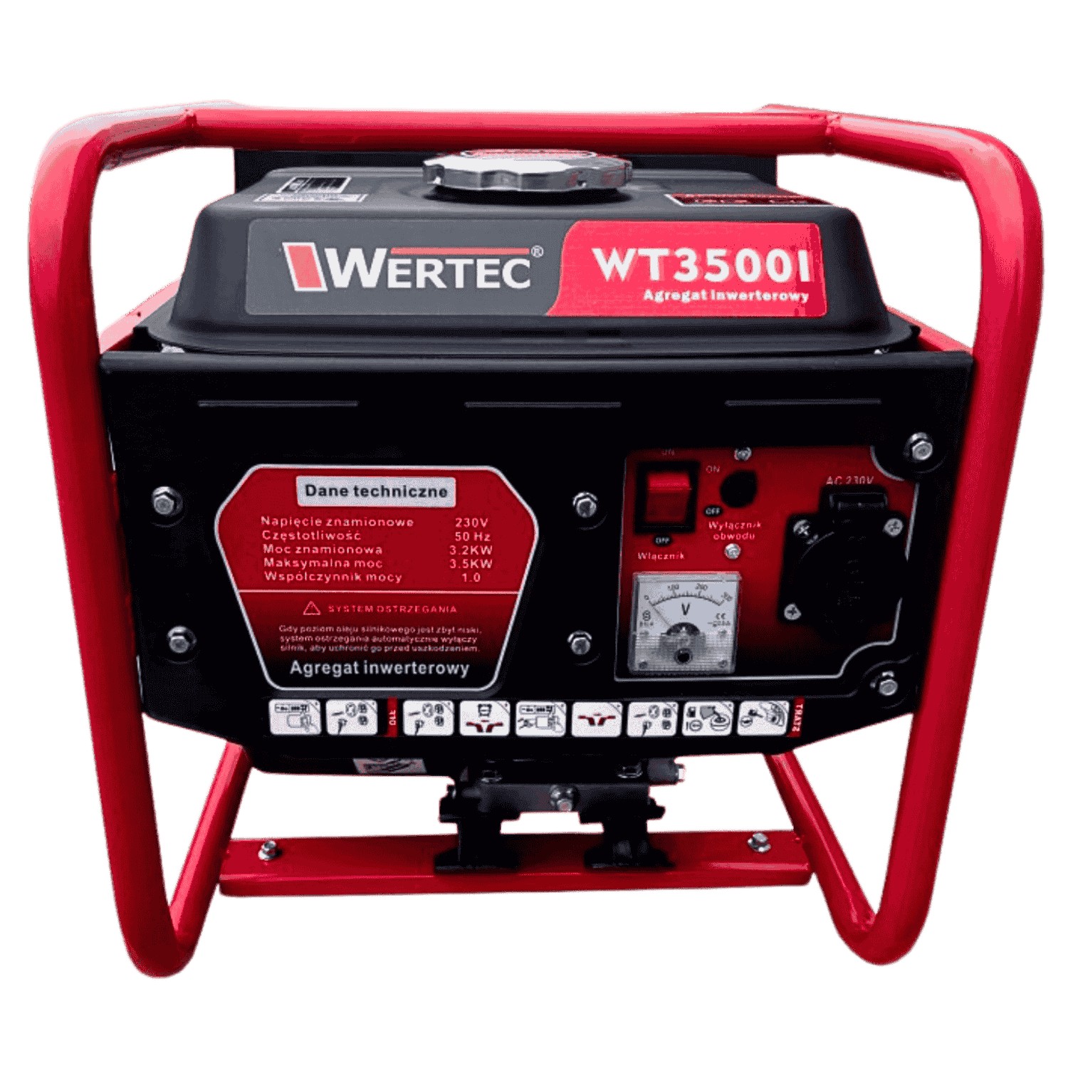 Agregat prądotwórczy inwertorowy "open frame" 3,2 kW 230 V WT3500i - obrazek 2