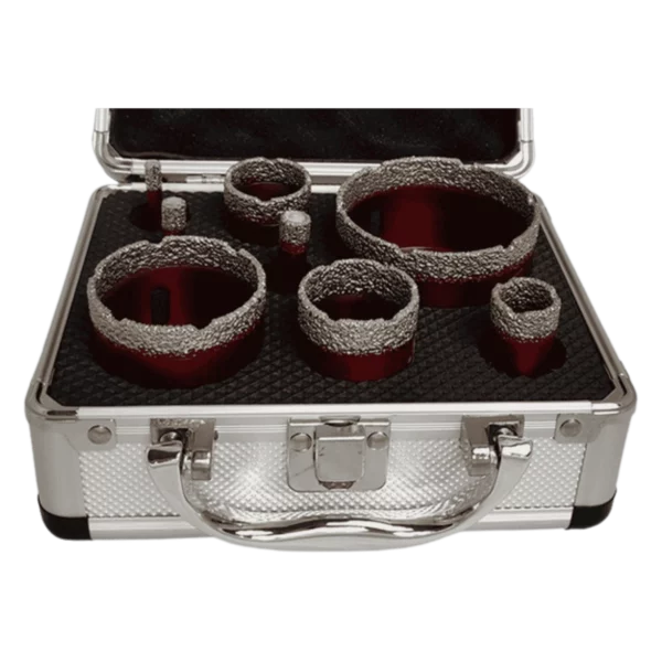 Zestaw koronek diamentowych do gresu 8 el. 6, 8, 10, 20, 30, 35, 50, 68 mm LIMITED EDITION WERTEC