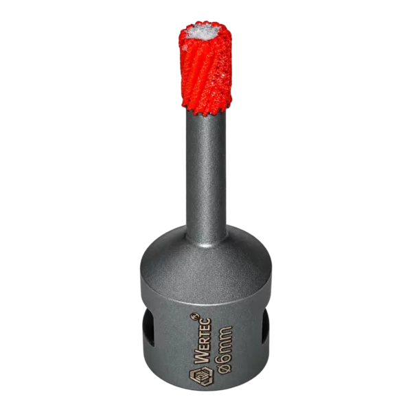 Otwornica diamentowa do gresu TurboSpeed 6 mm M14 WERTEC