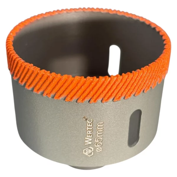 Otwornica diamentowa do gresu TurboSpeed 65 mm M14 WERTEC