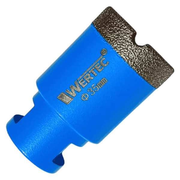 Koronka diamentowa do gresu BLUE 35 mm M14 WERTEC