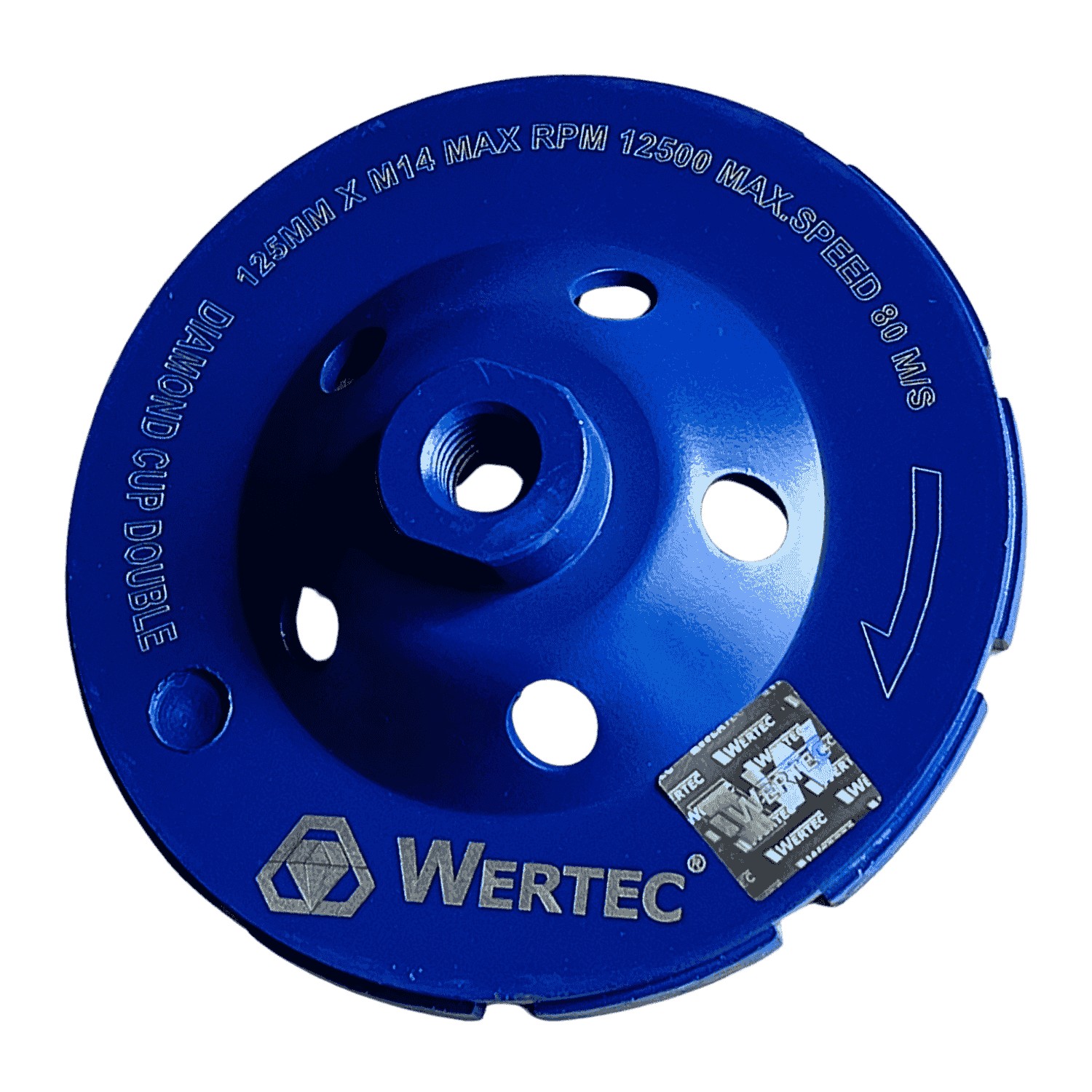 Tarcza diamentowa do szlif.125xM14 DOUBLE WERTEC - obrazek 2