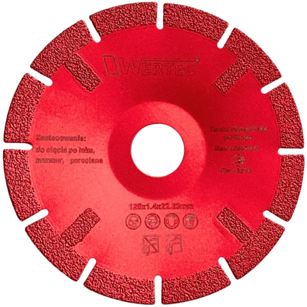 Tarcza diamentowa do cięcia po łuku 125x1,4mm