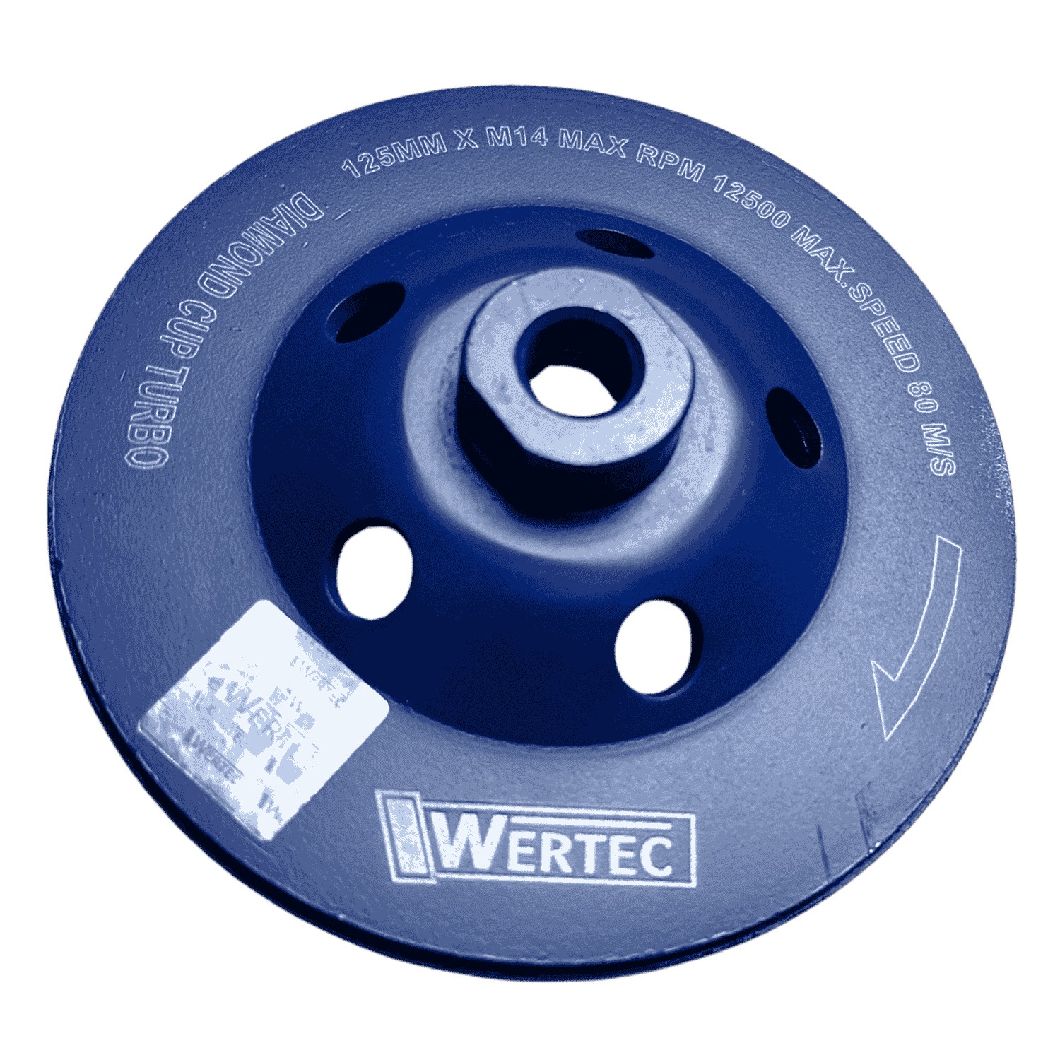 Tarcza diamentowa do szlif. 125xM14 Turbo WERTEC - obrazek 2