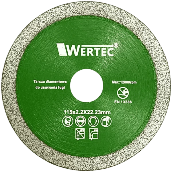 Tarcza do usuwania fugi 115x2,2mm GREEN