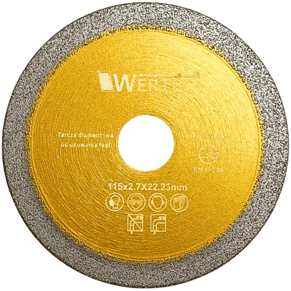Tarcza do usuwania fugi 115x2,7mm GOLD