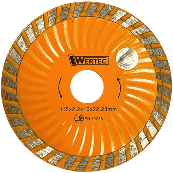Tarcza diamentowa do betonu super turbo 115 mm WERTEC