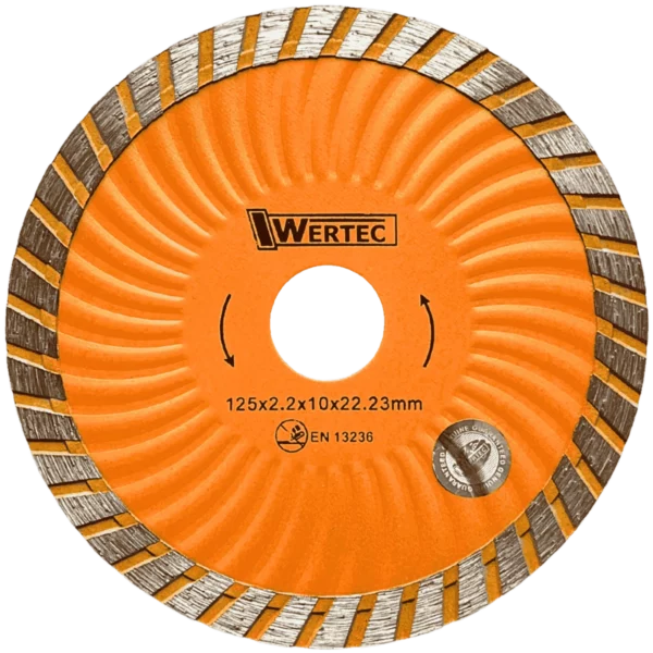 Tarcza diamentowa do betonu super turbo 125 mm WERTEC