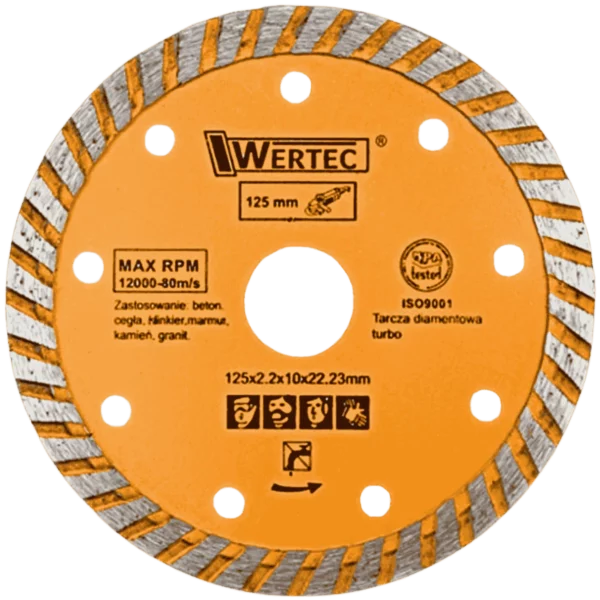 Tarcza diamentowa turbo 125 mm WERTEC