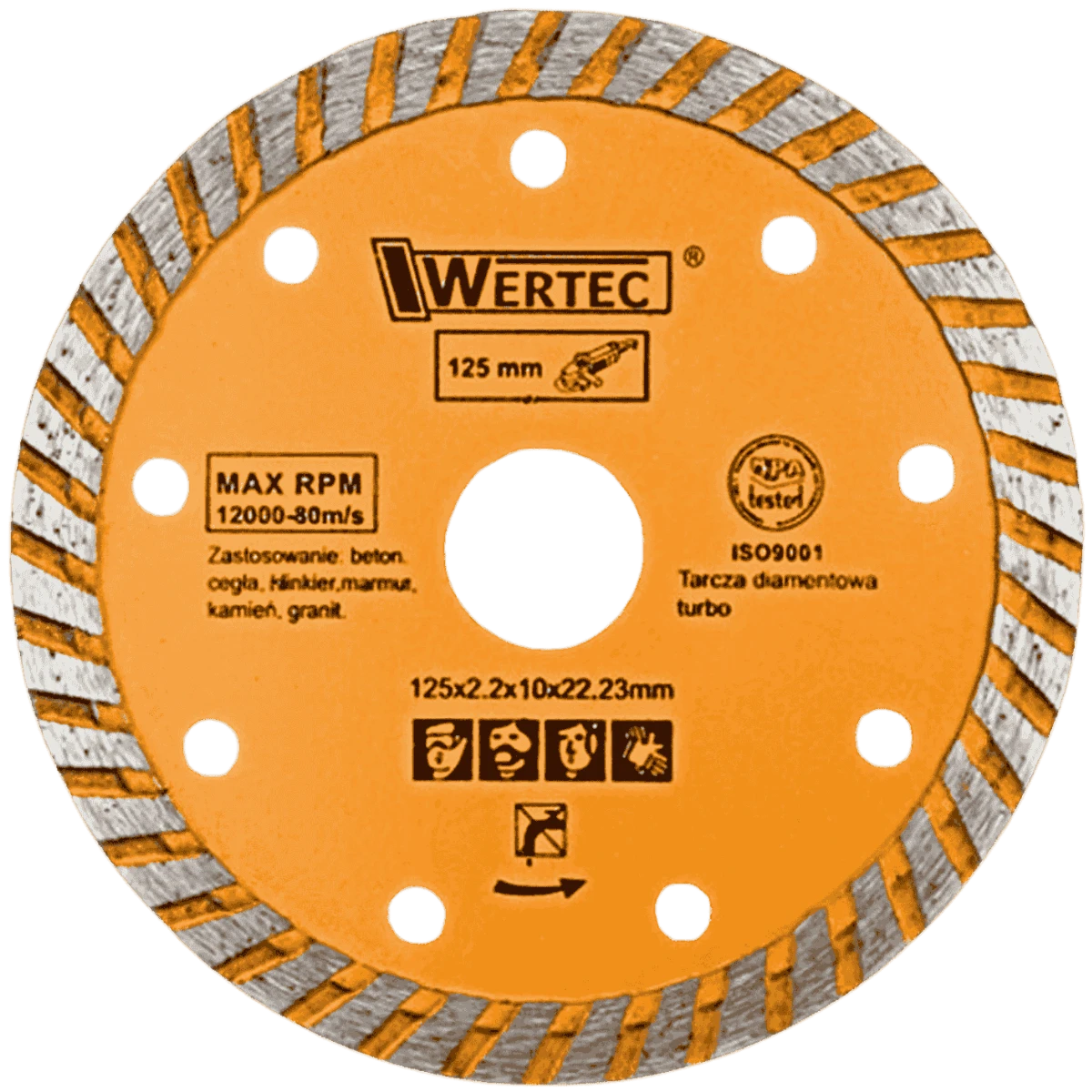 Tarcza diamentowa turbo 125 mm WERTEC