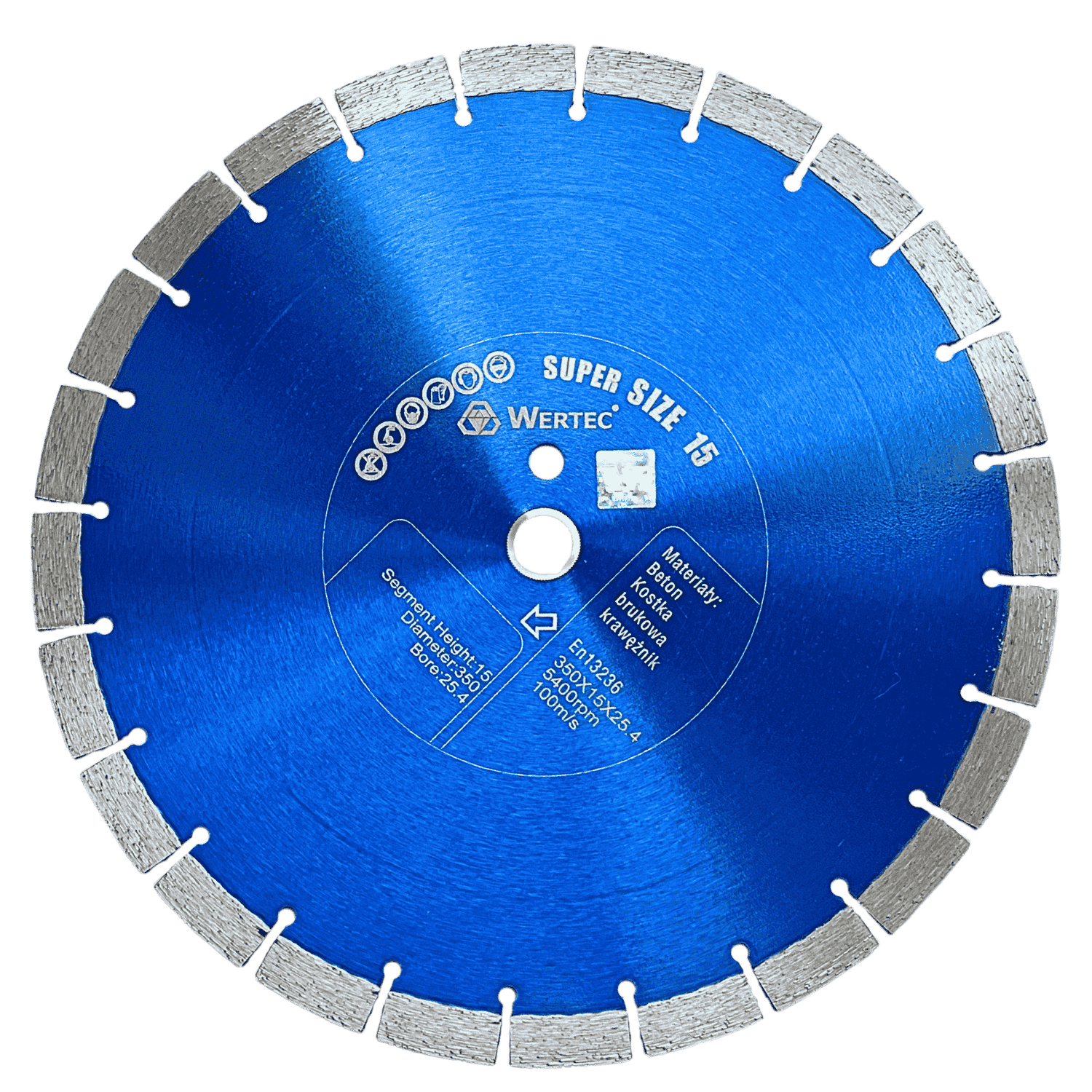 Tarcza diamentowa 350x25,4x15mm HP