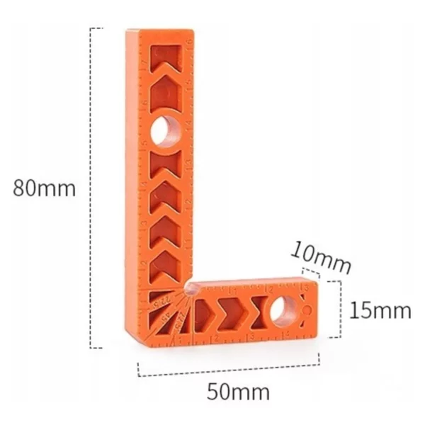 Kątowniki glazurnicze / stolarskie 90° 80x50mm 2szt. WTKG080